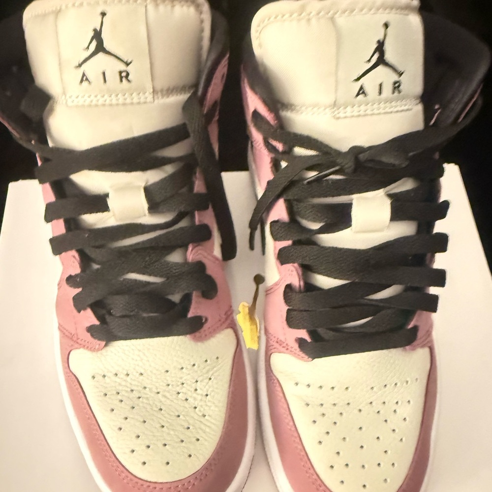 Air Jordan Sneakers in White and Mulberry